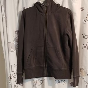 Dark grey fleece lined hoodie S/M